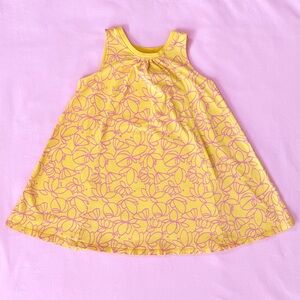 Tea Collection Yellow Floral Sleeveless Dress Sz 6